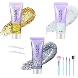 Body Glitter gel 50ml 3 Stück Festival Glitzer Gesicht Chunky Glitter Liquid Gel...