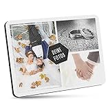 Mousepad selbst gestalten - Bedrucktes Mauspad mit DREI Fotos Personalisieren für Freunde...