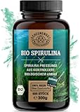 Spirulina -BIO- 600 Tabs je (500mg) Hochdosiert - WICHTIG: 100% reines Algen-Spirulina...