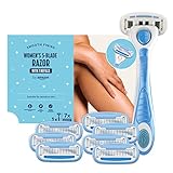 by Amazon für Damen, 5-Klingen Rasierer, 8-teiliges Set, 1 Stück + 7 Nachfüllpackungen,...