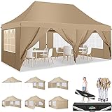 COBIZI Faltpavillon 3X6m Wasserdicht Stabil Pavillon 3x6m, Partyzelt Faltbar Anti-UV mit 6...