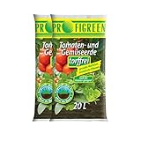 Profigreen Tomatenerde torffrei mit nachhaltigem Langzeitdünger - Gartenerde mit Natur...