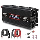 Spannungswandler 12V 230V 1500W / 3000W Stoßkraft Wechselrichter LCD | stromumwandler mit...