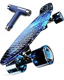 Skateboard Mini Cruiser 56 cm Skateboard Kinder ab 5 Jahre Mini Skateboard Anfänger...