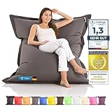 LAZY BAG Riesen-Sitzsack Classic XXL 140x180 cm | Sitzkissen 2-in-1 für relaxtes Sitzen &...