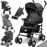 KIDIZ® Kinderwagen City-Pro Buggy Kinderbuggy klappbar Liegebuggy Sportwagen Faltbar...