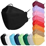 TubeRoo FFP2 Maske schwarz 5 Stück Masken Fischform, Versand aus Deutschland, weiche...