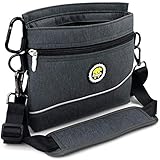 Hunde Leckerlie Tasche mit Magnet-Verschluss, 2 Zip-Tasche, Futterbeutel Hunde mit...