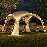 Swing & Harmonie LED Event Pavillon 3,6 x 3,6m DomeShelter Garten Pavillion inkl....