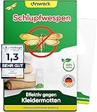 anwerk® Schlupfwespen gegen Kleidermotten - 3X Karten à 6 Lieferungen - Effektiv Kleider...