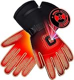 Aisny Beheizte Handschuhe, Outdoor Beheizbare Handschuhe für Herren Damen 5V 2x4000mAh...