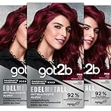 GOT2B Edelmetall M68 Ruby Metallic Rot Stufe 3, 3er Pack (3x 143 ml)