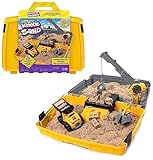 Kinetic Sand Baustellen Koffer - mit 907 g original magischem kinetischem Sand aus...