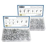 276-teiliges SAE- und metrisches Schmiernippel-Set, Hydraulik-Fett-Zerks-Armaturen,...