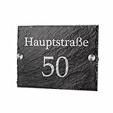 polar-effekt Schiefertafel Türschild Personalisiert mit Gravur - Hausnummerschild...