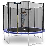 KINETIC SPORTS Trampolin Outdoor Ø 305 cm Blau | TÜV Rheinland GS-geprüft |...