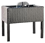 Heissner Rattan Hochteich, schwarz (015196-00)