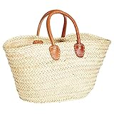 ORIGINAL Ibiza Tasche Korbtasche Strandtasche Cestino 50cm groß | Marokkanische Palmblatt...