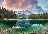 Ravensburger Puzzle 1000 Teile - Zugspitze am Eibsee - Puzzle für Erwachsene und Kinder...