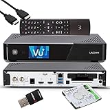 VU+ UNO 4K SE - UHD HDR 1x DVB-S2 FBC Sat Twin Tuner E2 Linux Receiver, YouTube, Satellit...