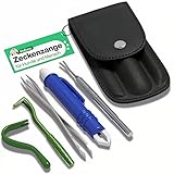 MYDAISY Zeckenzange 5er Set mit Etui - Zeckenzange Mensch - Zeckenschutz für Menschen...