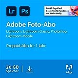 Adobe Creative Cloud Foto-Abo mit 20GB: Photoshop und Lightroom | 1 Jahreslizenz | PC/Mac...