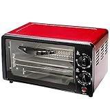 Retoo Mini Backofen, Vielseitiger Ofen mit 10 Liter, Back und Toastofen, 900 W, Pizza...