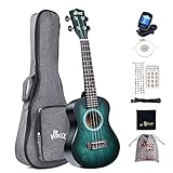 Winzz 23' Ukulele Konzert Anfänger Set Kinderm Erwachsene, Einzigartiges Farbdesign, mit...