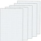 5x Flipchartblöcke, kariert, je Block 20 Blatt 69x99 cm, 6 fach Lochung, perforiert,...