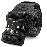 MOZETO Taktischer Gürtel, Unisex Militär Gürtel mit Schnellspanner Metallschnalle,...