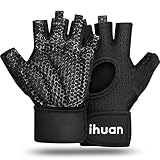 ihuan Atmungsaktive Fitness Handschuhe Herren Damen - Trainingshandschuhe Herren, Gym...