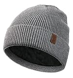 Wmcaps Beanie Mütze, Herren Winter Warme Unisex Wintermütze Strickmütze Dehnbare Weiche...