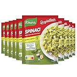 Knorr Spaghetteria Nudel-Fertiggericht Spinaci leckeres Nudelgericht fertig in 6 Minuten,...