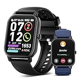 Smartwatch Herren mit Telefonfunktion, 1.85' Touchscreen Smart Watch, 112 Sportmodi...