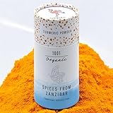 1001 Organic Kurkuma-Pulver 45g, frischer Kurkuma aus Sansibar, Kurkuma gemahlen, Gewürze...