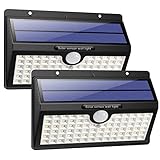 HETP Solarleuchte für Außen, [2 Stück] 78 LED Solarlampe Außen 180° Superhelle...