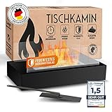 EDELFELD - Wärmender Tischkamin - Spektakuläres Tischfeuer für Indoor & Outdoor - Bio...