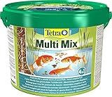 Tetra Pond Multi Mix – Fischfutter für verschiedene Teichfische mit vier Futtersorten...