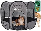 dainz® Innovativer Welpenauslauf/Welpenlaufstall für kleine Hunde, Katzen & Kleintiere |...