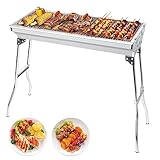 AGM Holzkohlegrill Camping Grill Holzkohle,Klappgrill Tragbarer Grill,Für Camping Garten...