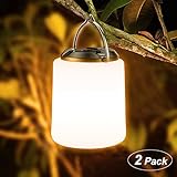 Campinglampe Wiederaufladbar, Blukar [2 Stück] Camping Laterne, 3000K Warmweiß Licht,...