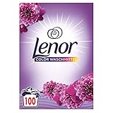 Lenor Farbe Waschmittel Pulver, Amethyst Blütentraum, 100 Waschladungen, 6.5kg