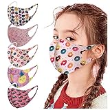 Shineshae 5PC Kinder Mundschutz Eisseide Face Cover Atmungsaktive Bandana Halstuch...