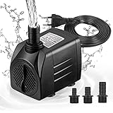 Mini Wasserpumpe, (1800L/H, 25W) Teichpumpe/Brunnenpumpe/Aquarium Pumpe,...