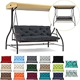 BAGNO Garden Palettenauflage mit Rückenlehne wasserabweisend Premium Sitzkissen gesteppt...