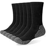 Alaplus Socken Herren 43-46 Damen 39-42 Wandersocken Crew Sportsocken Gepolstert...