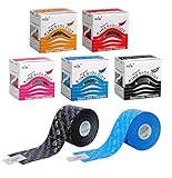 Nasara Original Kinesiologisches Physio Sport Tape: 5er Sparset mit 5 Tapes für Sport und...