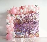 Shimmer Wall Panels Pailletten Wand Magisches Rosa -24PCS- Kate Pailletten Hintergrund...