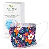 ALB Stoffe Medizinische OP Maske - 101 Secret Garden - 20er Pack