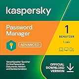 Kaspersky Password Manager | Unbeschränkte Anzahl von Geräten | 1 Benutzerkonto | 1 Jahr...